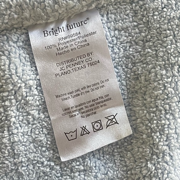 Vintage Bright Future JcPenney Baby Soft Blue Thermal Style Security Blanket - Picture 4 of 7